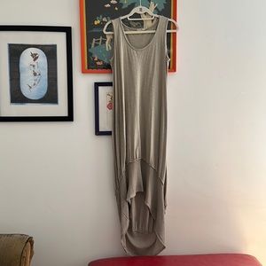 7 AGOSTO HI LO SLEEVELESS COTTON TANK DRESS